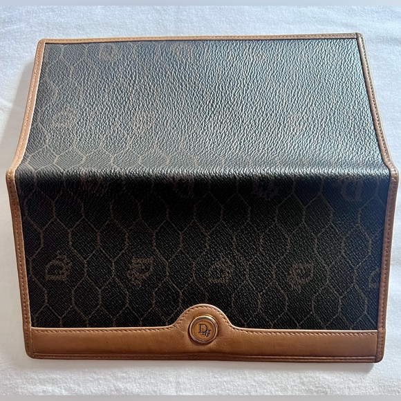 (Sold) Authentic Dior Vintage Honeycomb Monogram Long Wallet - Picture 2 of 4